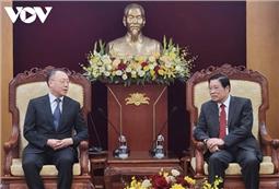 Đoàn Đại biểu Ủy ban Chính pháp Trung ương Đảng Cộng sản Trung Quốc hội kiến Trưởng ban Nội chính Trung ương
